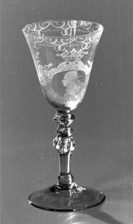 Kelchglas mit Porträt des Prinzen Wilhelm V. von Oranien