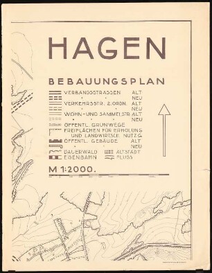 Hagen Bebauungsplan: Baustufenplan Stadt Hagen 1:2000 Teil D