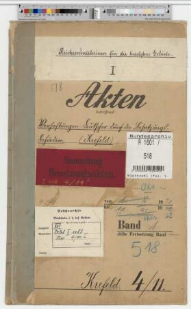Verhaftungen Deutscher durch die Besatzungsbehörden. Krefeld