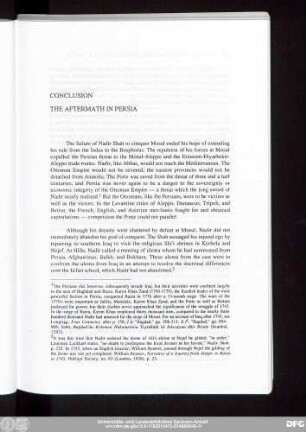 Conclusion The Aftermath In Persia
