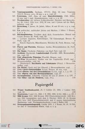 Papiergeld (Nr. 940-946)