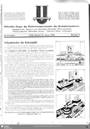 Schaufenster im Kriegsjahr