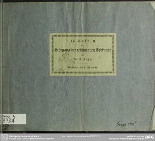 [2]: 14 Tafeln zum Lehrgang der zeichnenden Erdkunde