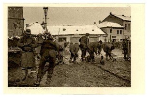 Der Krieg 1914/15 in Postkarten, 54. Reihe, Abt.: Serbischer Kriegsschauplatz; Inhalt: 2.Gruppe (mit Zensurvermerk 20.05.1916): Nr. 539: Krusevac, Gefangene Serben (bei Straßenarbeiten)