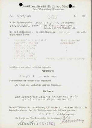 Kugel, Anna