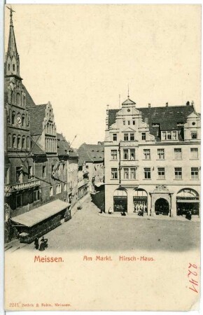 Meißen. Markt, Hirschhaus