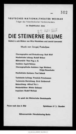 Die steinerne Blume
