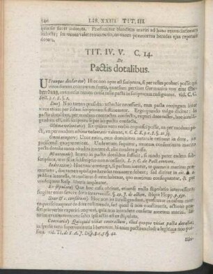 Tit. IV. V. C. 14. De Pactis dotalibus.