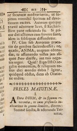 211-217, Preces Matutinae; ...