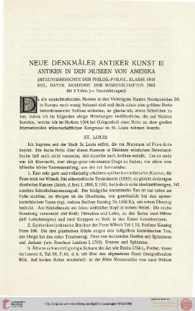 Neue Denkmäler antikischer Kunst III (1905)