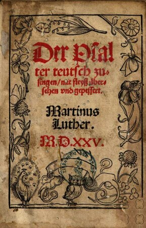 Der Psalter teutsch zu singen