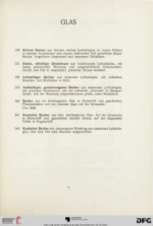 Glas (Nr. 336-342)