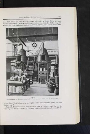Abb. 4 Destillierapparate für Wasserdestillation (nach Gildemeister und Hoffmann. Die ätherichen Öle.)