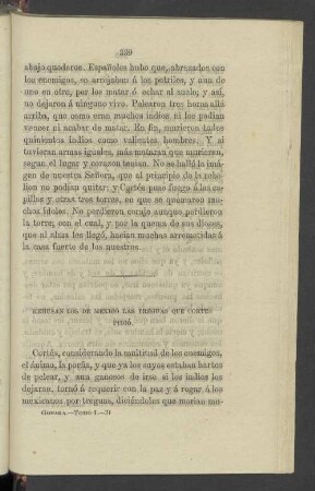 Rehusan Los De Mexico Las Treguas Que Cortes Pidió