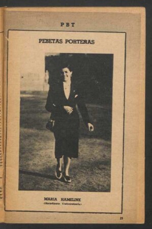 María Hamelink (estudiante universitaria) - [Fotografía] : Pebetas porteñas