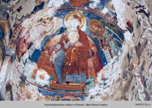 Die Ausmalung der Muttergotteskirche : Thronende Maria mit dem Kind und den Erzengeln