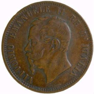 Münze, 10 Centesimi (ITL), 1866