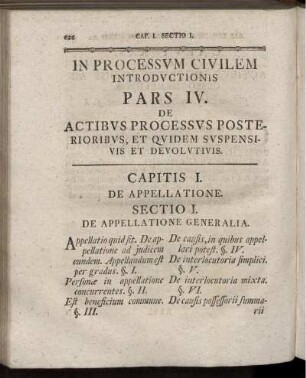 Pars IV. De Processus Posterioribus, et Quidem Suspensivis et Devolutius.