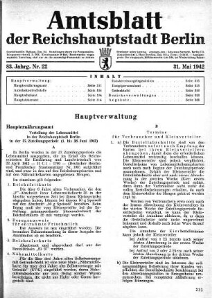 1942,22: Nr. 22, 31. Mai 1942