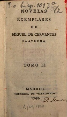 Novelas Exemplares De Miguel De Cervantes Saavedra, 2