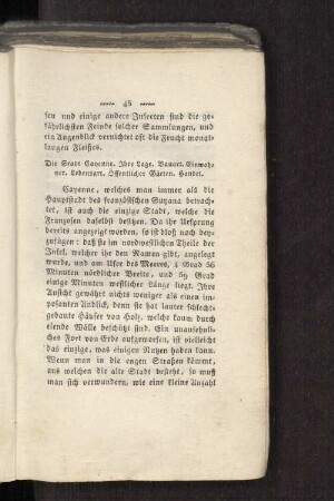 Die Stadt Cayenne. Ihre Lage. Bauart. Einwohner. Lebensart. Öffentlicher Gärten. Handel.