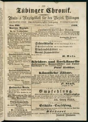 1023-1042, 1. Dezember (Nr. 235) - 7. Dezember (Nr. 239)
