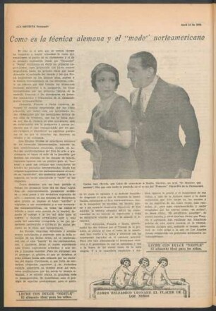 Como es la técnica alemana y el "modo" norteamericano