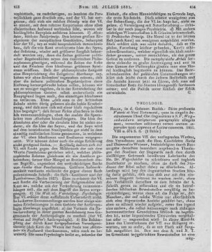 Wegscheider, J. A. L.: Dicta probantia Veteris et Novi Testamenti, quae in singulis institutionum theologiae christianae dogmaticae. Halle: Gebauer 1831