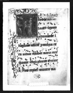Antiphonarium cum notis musicis et cum 5 picturis - BSB Clm 23046