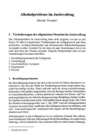 217-232, Alkoholprobleme im Justizvollzug