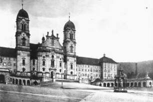 Einsiedeln (Schweiz), Kloster Einsiedeln, Hauptfassade der Klosterkirche; Moosbrugger, Kaspar