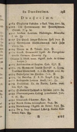193-198, Duodecimo