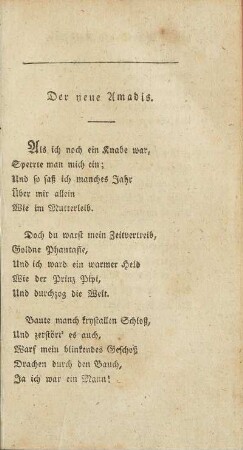 Der neue Amadis.