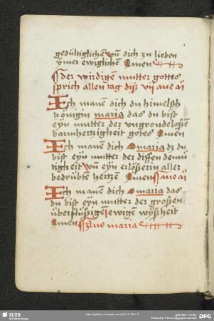 6v-8v: Mariengebete