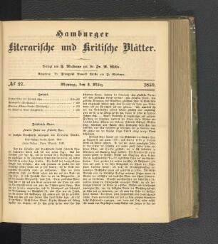 No. 27. 4. März 1850