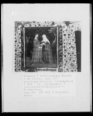 Ms 11051, Stundenbuch, fol. 57: Heimsuchung