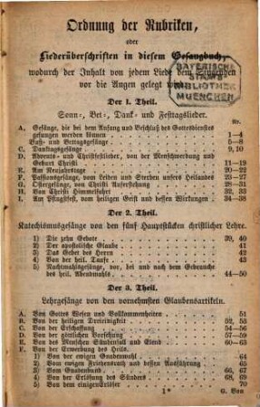 Des neuverbesserten Kirchen-Gesangbuchs ... Theil, 2. Enthaltend die vornehmsten Glaubenslehren und Lebenspflichten in 150 auserlesenen geistreichen Liedern ...