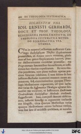 Segmentum VIII.