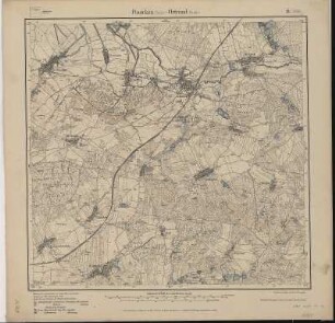 Section Ponickau - Ortrand aus: Topographische Karte (Meßtischblätter) Sachsen