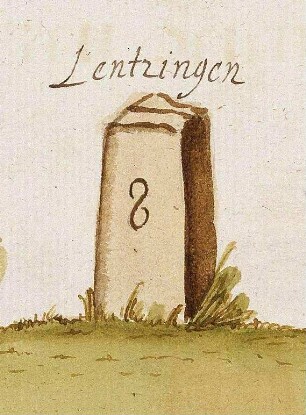 Lienzingen, Mühlacker, PF (Stromberger Forst, Marksteinzeichen II)