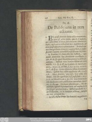 Tit. II. De Publiciana in rem actione.