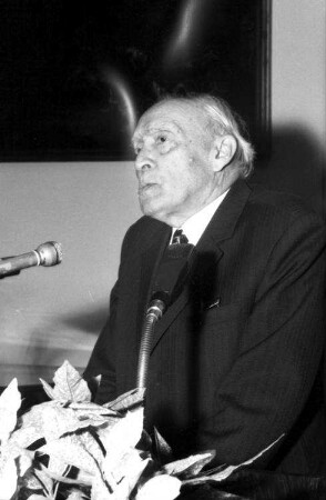 Freiburg: Kaufhaussaal; Festakt; Prof. Oskar Wittstock; Ansprachen