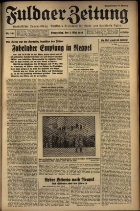 Ausgabe vom Donnerstag, den 05. Mai 1938.