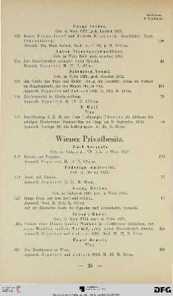 Wiener Privatbesitz (Nr. 318-329)