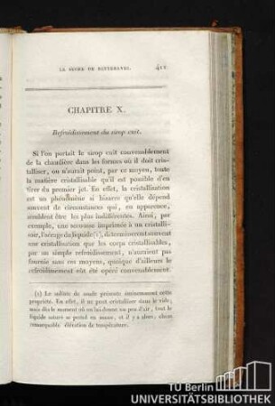 CHAPITRE X. Refroidissement du sirop cuit.