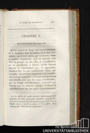 CHAPITRE X. Refroidissement du sirop cuit.