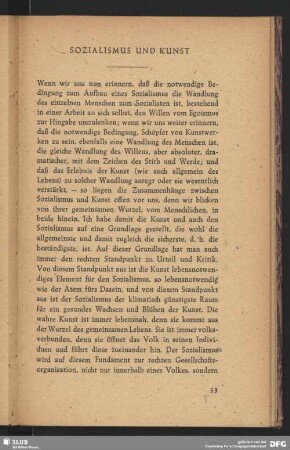 Sozialismus und Kunst