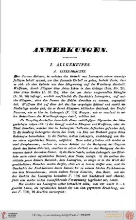 Anmerkungen, Allgemeines