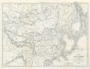 Carte de la Chine et des Etats-Tributaires