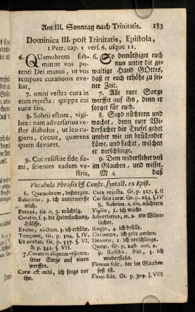 183-192, Am III. Sonntag nach Trinitatis; Am IV. Sonntag nach Trinitatis